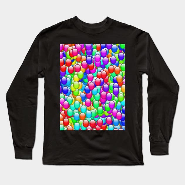 Rainbow Candies Long Sleeve T-Shirt by Art by Deborah Camp